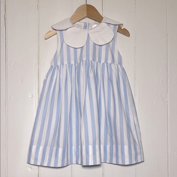 cecil & lou Other - CECIL & LOU EUC/NWOT Blue Striped Flower Collar Dress